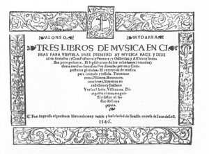 Mudarra Tres libros de musica en cifras para vihuela